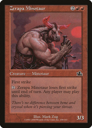 Zerapa Minotaur [Prophecy] | Jomio and Rueliete's Cards and Comics