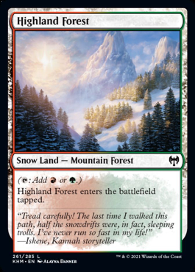Highland Forest [Kaldheim] | Jomio and Rueliete's Cards and Comics
