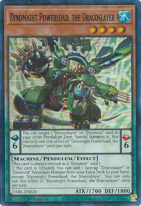 Dinomight Powerload, the Dracoslayer [DABL-EN024] Super Rare | Jomio and Rueliete's Cards and Comics