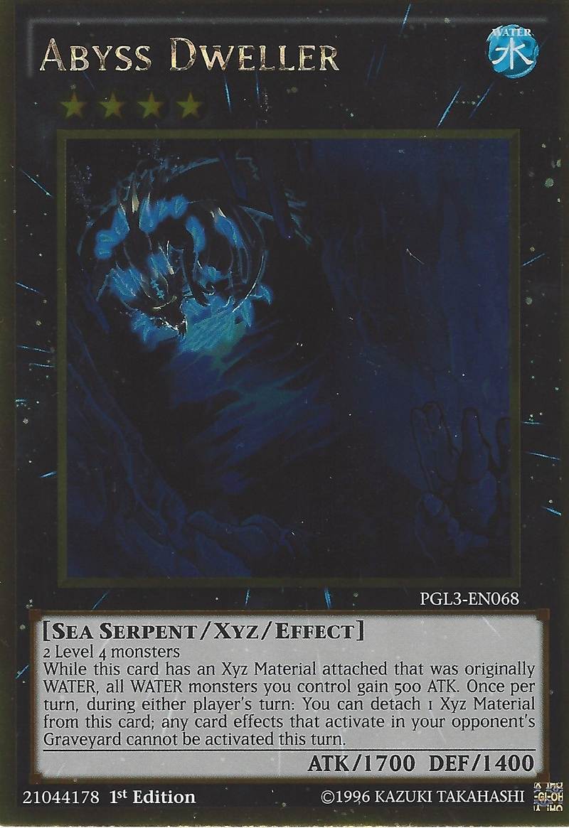 Abyss Dweller [PGL3-EN068] Gold Rare | Jomio and Rueliete's Cards and Comics