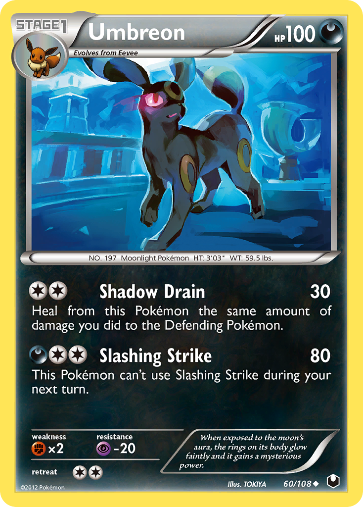 Umbreon (60/108) [Black & White: Dark Explorers] | Jomio and Rueliete's Cards and Comics