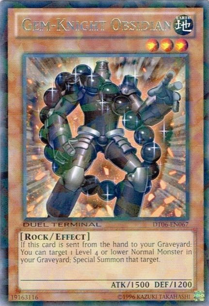 Gem-Knight Obsidian [DT06-EN067] Rare | Jomio and Rueliete's Cards and Comics