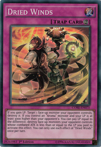 Dried Winds [CORE-EN075] Super Rare | Jomio and Rueliete's Cards and Comics