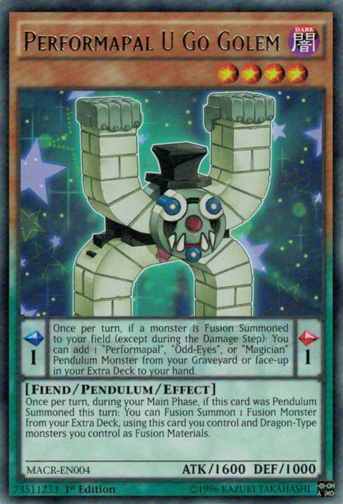Performapal U Go Golem [MACR-EN004] Rare | Jomio and Rueliete's Cards and Comics