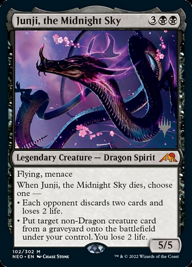 Junji, the Midnight Sky (Promo Pack) [Kamigawa: Neon Dynasty Promos] | Jomio and Rueliete's Cards and Comics