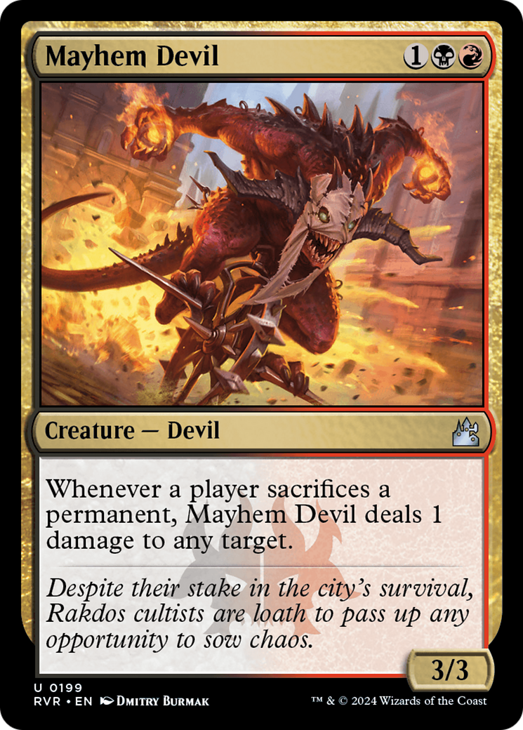 Mayhem Devil [Ravnica Remastered] | Jomio and Rueliete's Cards and Comics