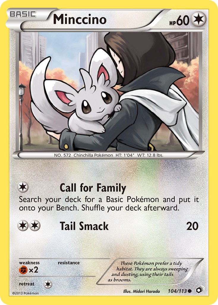 Minccino (104/113) [Black & White: Legendary Treasures] | Jomio and Rueliete's Cards and Comics