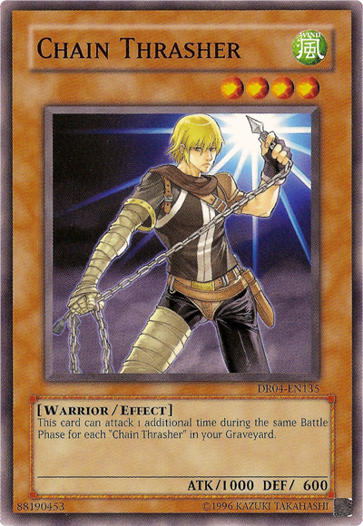 Chain Thrasher [DR04-EN135] Common | Jomio and Rueliete's Cards and Comics