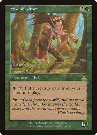 Elvish Piper [Urza's Destiny] | Jomio and Rueliete's Cards and Comics
