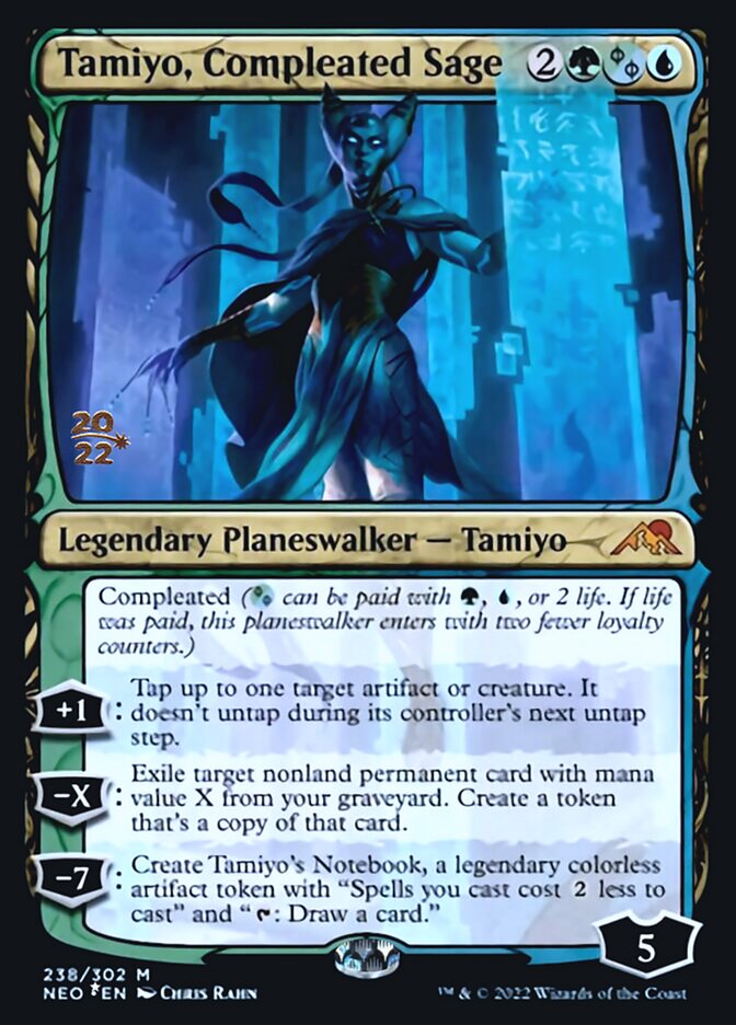 Tamiyo, Compleated Sage [Kamigawa: Neon Dynasty Prerelease Promos] | Jomio and Rueliete's Cards and Comics