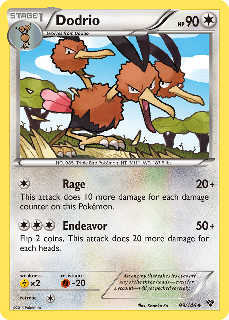 Dodrio (99/146) [XY: Base Set] | Jomio and Rueliete's Cards and Comics