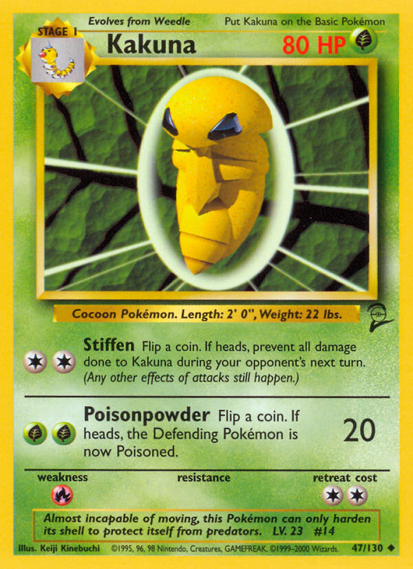 Kakuna (47/130) [Base Set 2] | Jomio and Rueliete's Cards and Comics