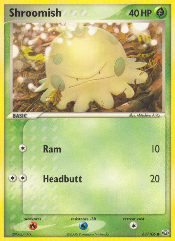 Shroomish (63/106) [EX: Emerald] | Jomio and Rueliete's Cards and Comics