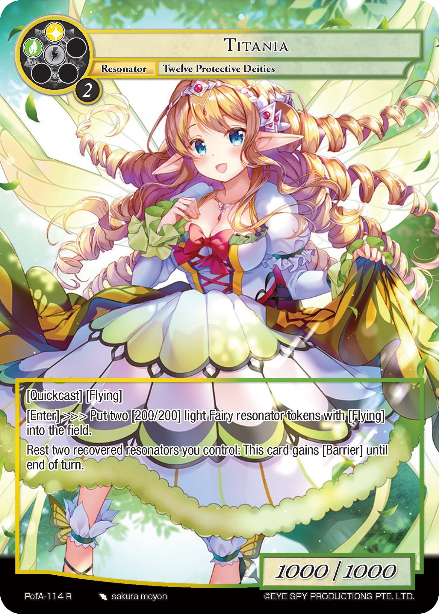 Titania (Full Art) (PofA-114) [Alice Origin IV: Prologue of Attoractia] | Jomio and Rueliete's Cards and Comics