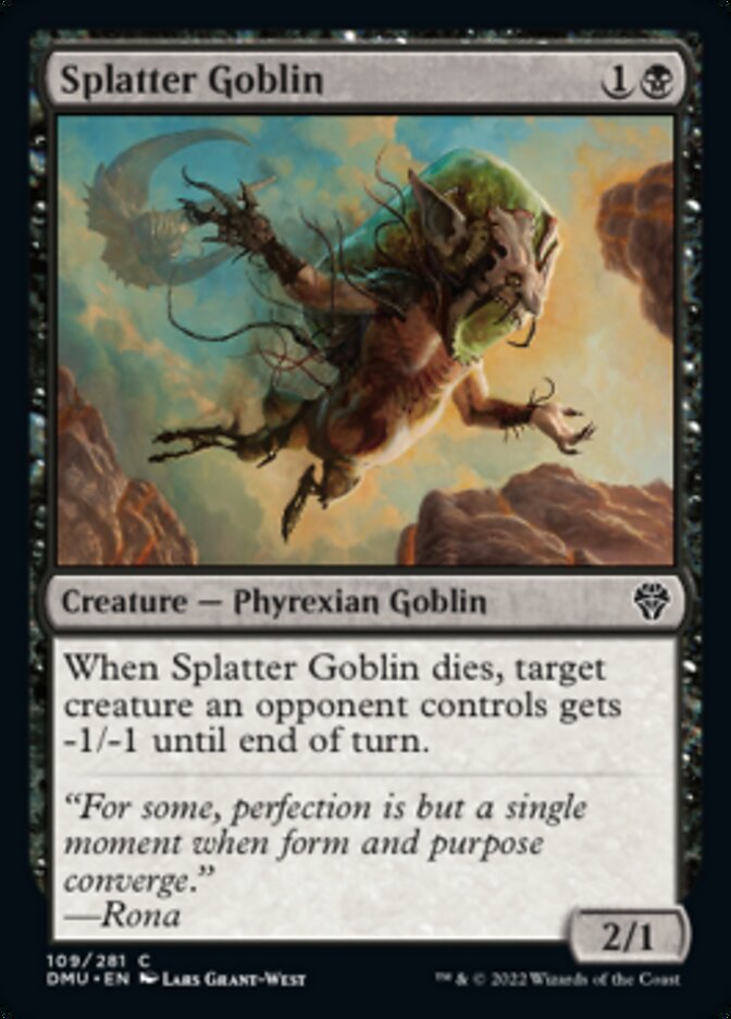 Splatter Goblin [Dominaria United] | Jomio and Rueliete's Cards and Comics