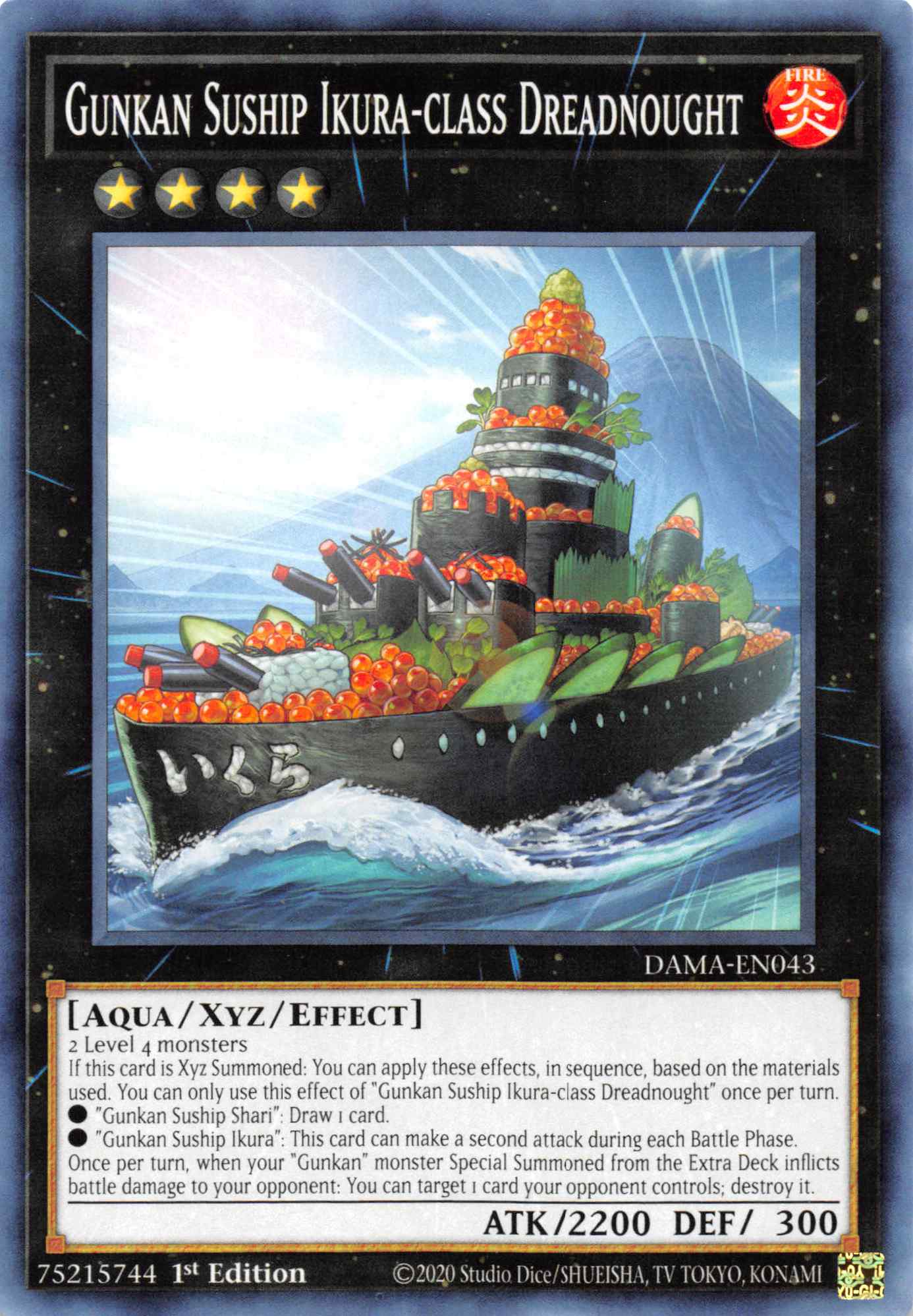 Gunkan Suship Ikura-class Dreadnought [DAMA-EN043] Common | Jomio and Rueliete's Cards and Comics