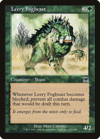 Leery Fogbeast [Onslaught] | Jomio and Rueliete's Cards and Comics