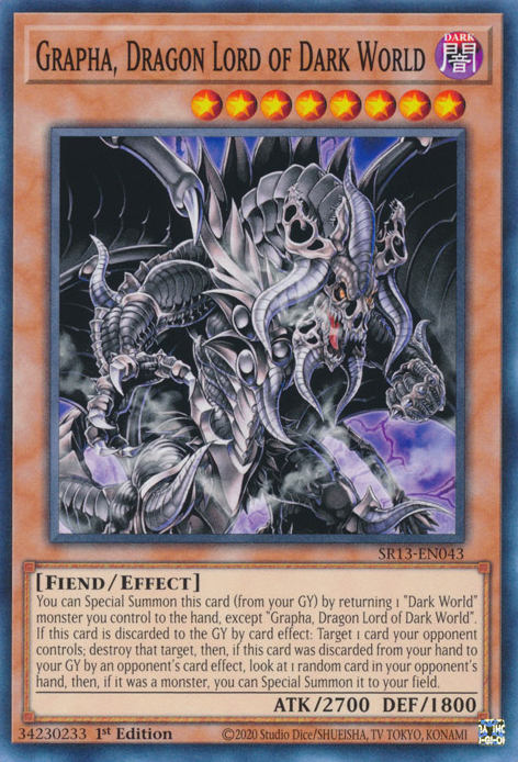Grapha, Dragon Lord of Dark World [SR13-EN043] Common | Jomio and Rueliete's Cards and Comics