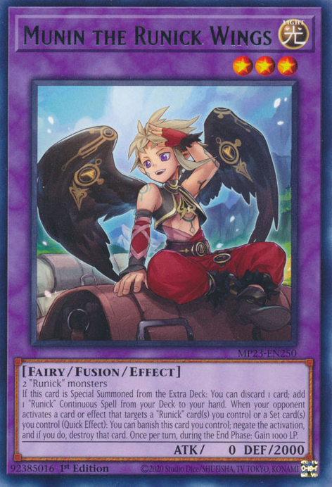 Munin the Runick Wings [MP23-EN250] Rare | Jomio and Rueliete's Cards and Comics