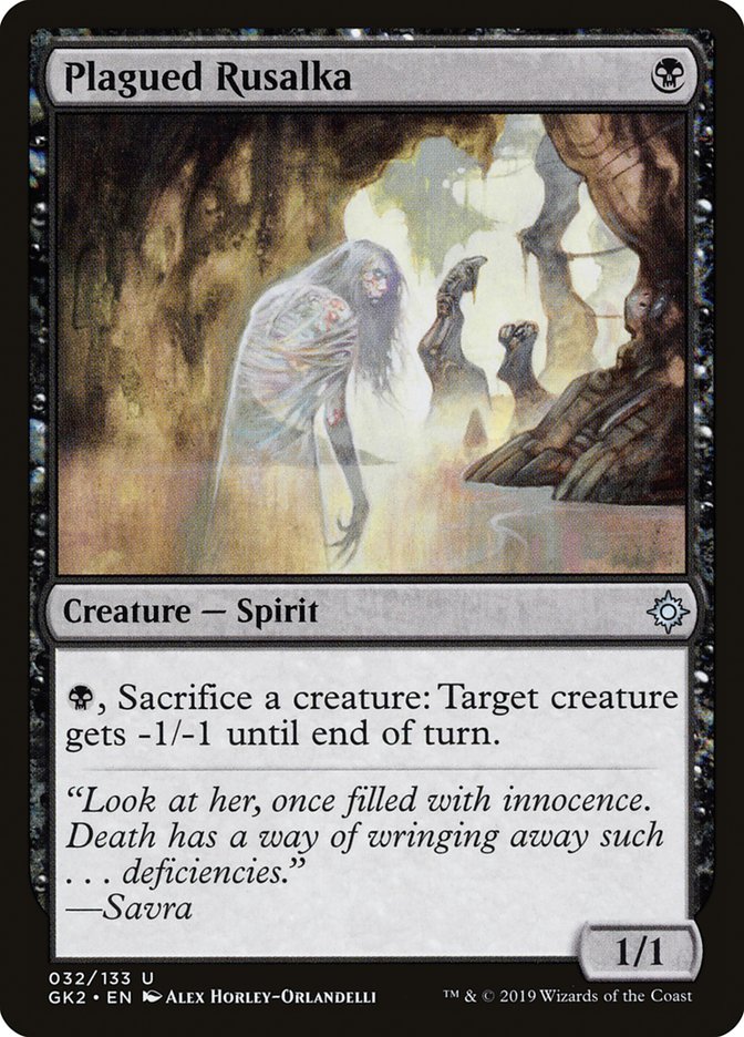 Plagued Rusalka [Ravnica Allegiance Guild Kit] | Jomio and Rueliete's Cards and Comics
