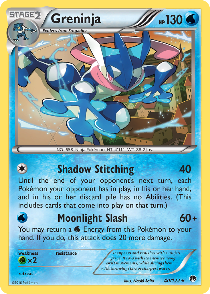 Greninja (40/122) [XY: BREAKpoint] | Jomio and Rueliete's Cards and Comics