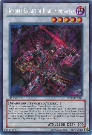 Ignoble Knight of High Laundsallyn [SHSP-EN086] Secret Rare | Jomio and Rueliete's Cards and Comics