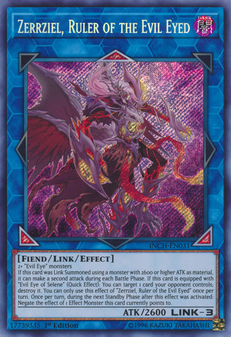 Zerrziel, Ruler of the Evil Eyed [INCH-EN031] Secret Rare | Jomio and Rueliete's Cards and Comics
