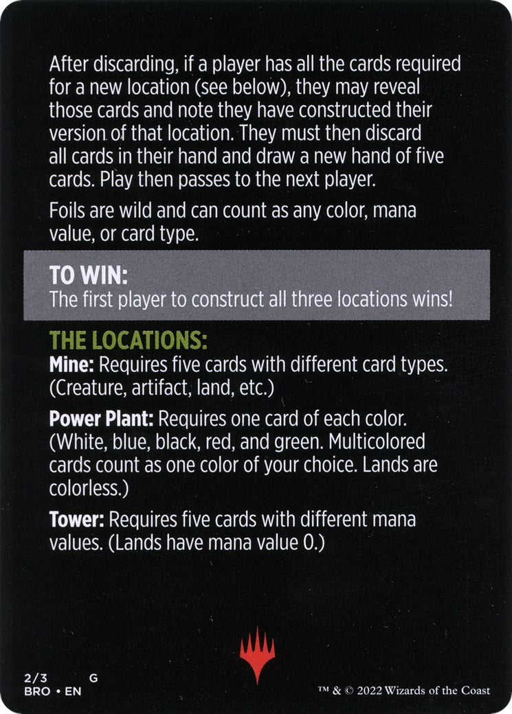 Urza's Blueprints (Magic Minigame) [The Brothers' War Minigame] | Jomio and Rueliete's Cards and Comics