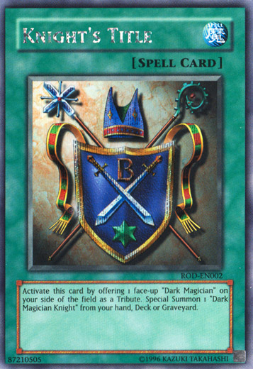 Knight's Title (Reshef of Destruction) [ROD-EN002] Secret Rare | Jomio and Rueliete's Cards and Comics