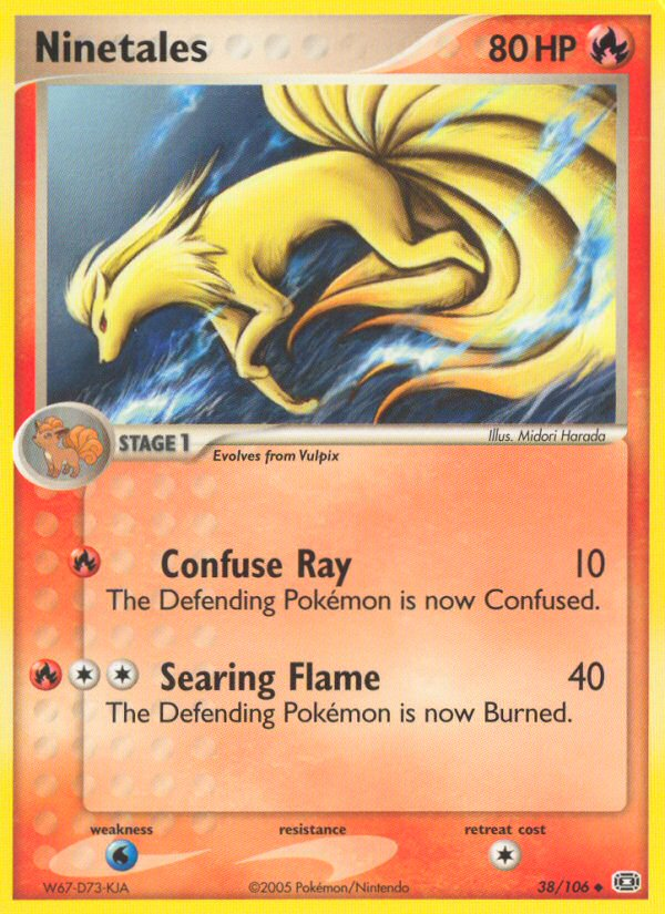 Ninetales (38/106) [EX: Emerald] | Jomio and Rueliete's Cards and Comics