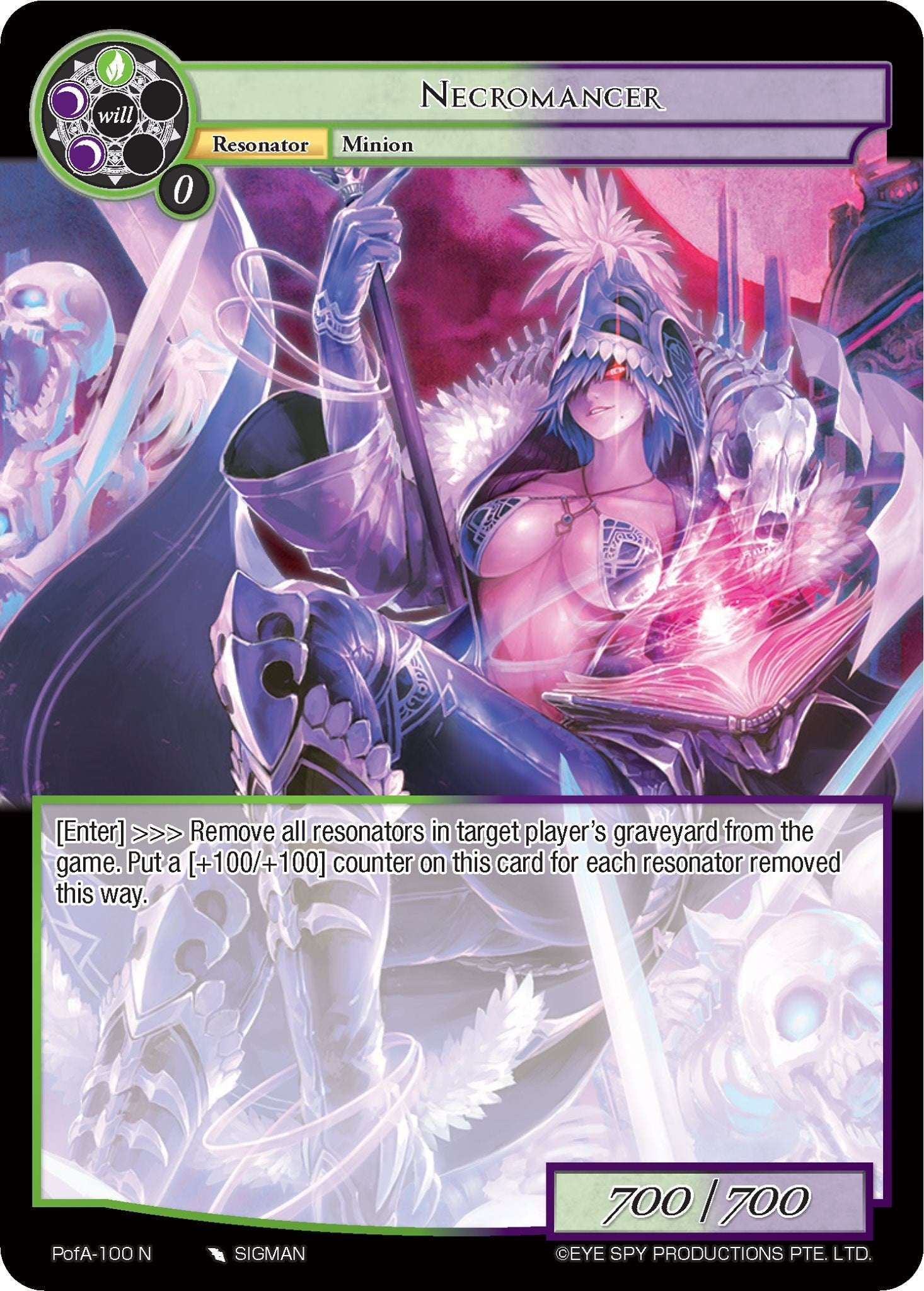 Necromancer (PofA-100) [Alice Origin IV: Prologue of Attoractia] | Jomio and Rueliete's Cards and Comics