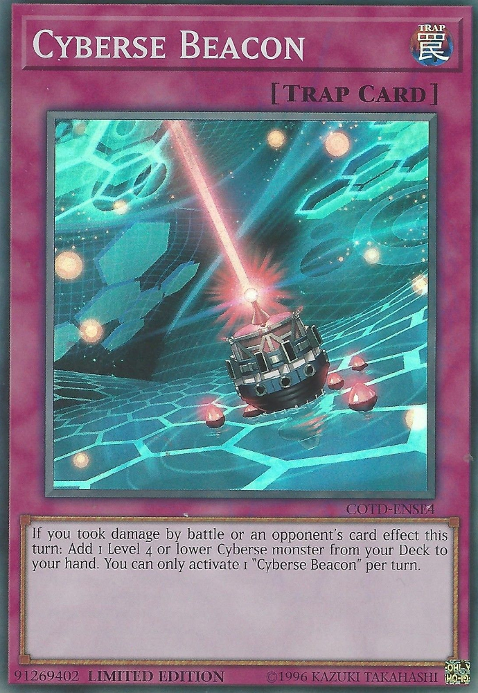 Cyberse Beacon [COTD-ENSE4] Super Rare | Jomio and Rueliete's Cards and Comics
