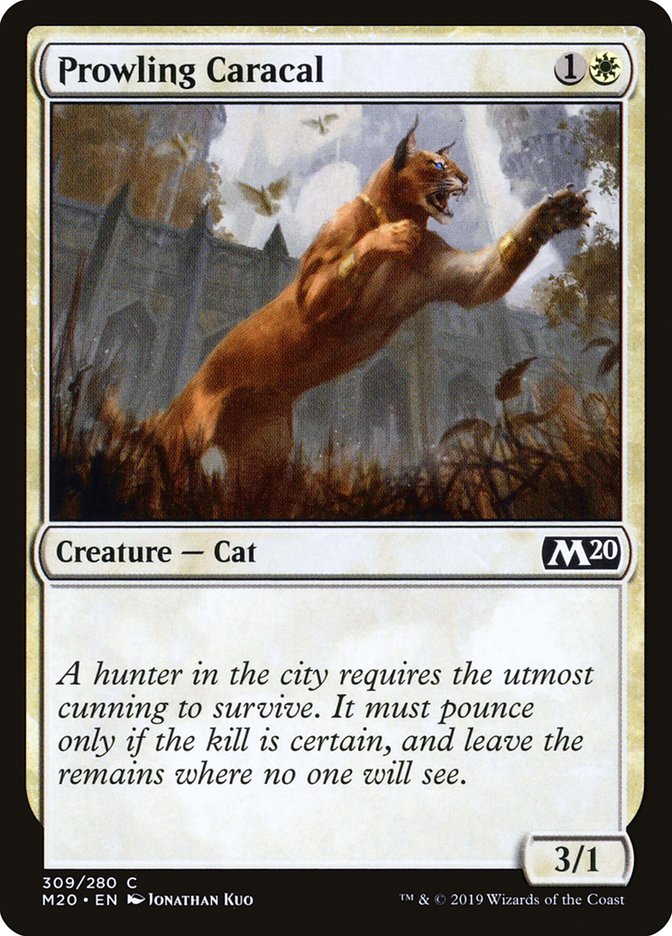 Prowling Caracal [Core Set 2020] | Jomio and Rueliete's Cards and Comics