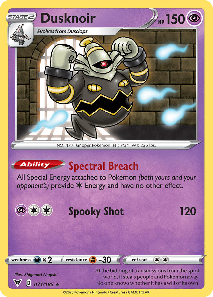 Dusknoir (071/185) [Sword & Shield: Vivid Voltage] | Jomio and Rueliete's Cards and Comics
