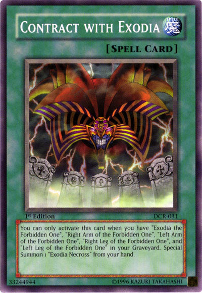 Contract with Exodia [DCR-031] Common | Jomio and Rueliete's Cards and Comics