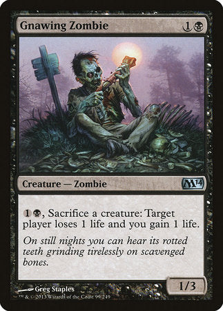 Gnawing Zombie [Magic 2014] | Jomio and Rueliete's Cards and Comics