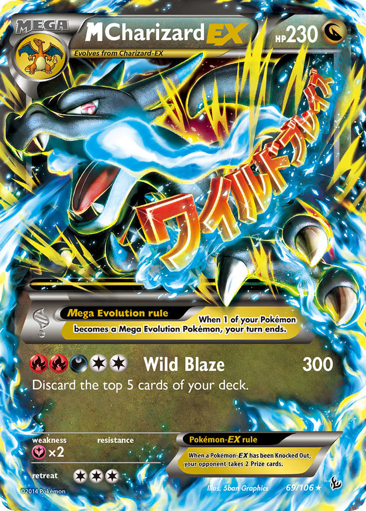 M Charizard EX (69/106) [XY: Flashfire] | Jomio and Rueliete's Cards and Comics