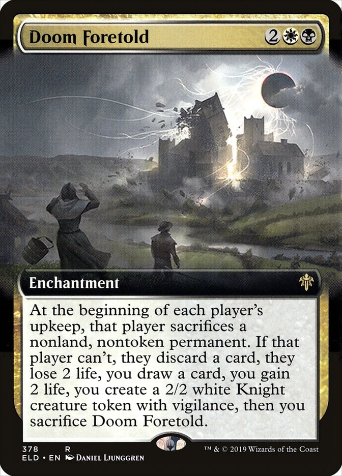 Doom Foretold (Extended Art) [Throne of Eldraine] | Jomio and Rueliete's Cards and Comics