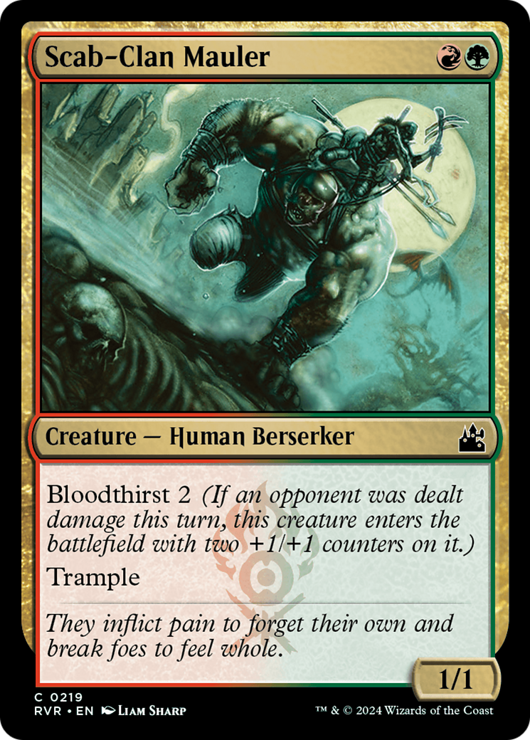 Scab-Clan Mauler [Ravnica Remastered] | Jomio and Rueliete's Cards and Comics