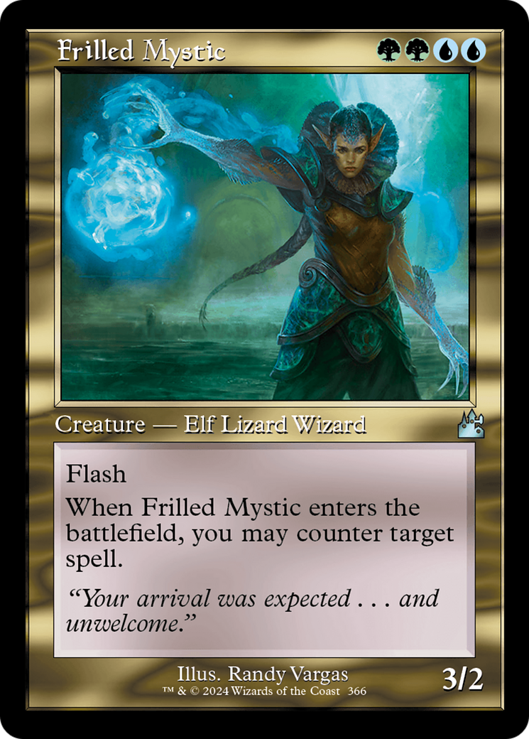 Frilled Mystic (Retro Frame) [Ravnica Remastered] | Jomio and Rueliete's Cards and Comics