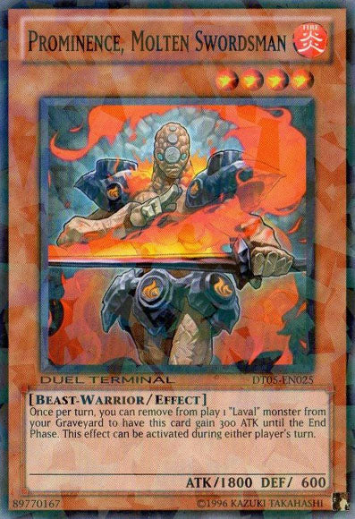 Prominence, Molten Swordsman [DT05-EN025] Common | Jomio and Rueliete's Cards and Comics