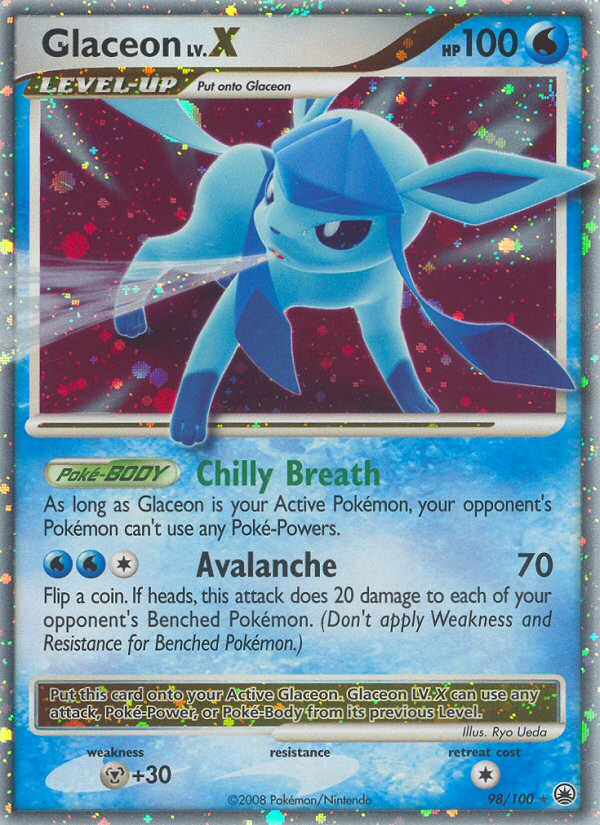 Glaceon LV.X (98/100) [Diamond & Pearl: Majestic Dawn] | Jomio and Rueliete's Cards and Comics