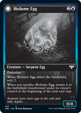 Biolume Egg // Biolume Serpent [Innistrad: Double Feature] | Jomio and Rueliete's Cards and Comics
