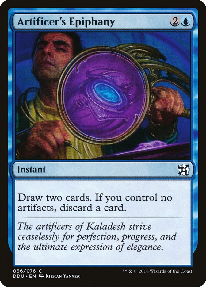 Artificer's Epiphany [Duel Decks: Elves vs. Inventors] | Jomio and Rueliete's Cards and Comics