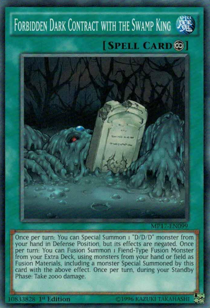Forbidden Dark Contract with the Swamp King [MP17-EN099] Common | Jomio and Rueliete's Cards and Comics