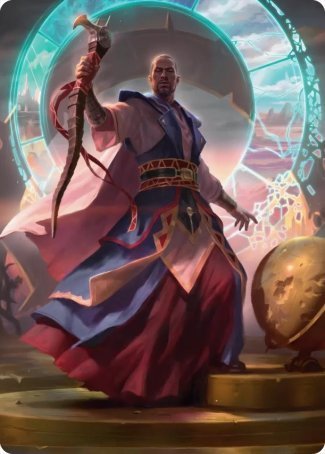 Teferi, Who Slows the Sunset Art Card [Innistrad: Midnight Hunt Art Series] | Jomio and Rueliete's Cards and Comics