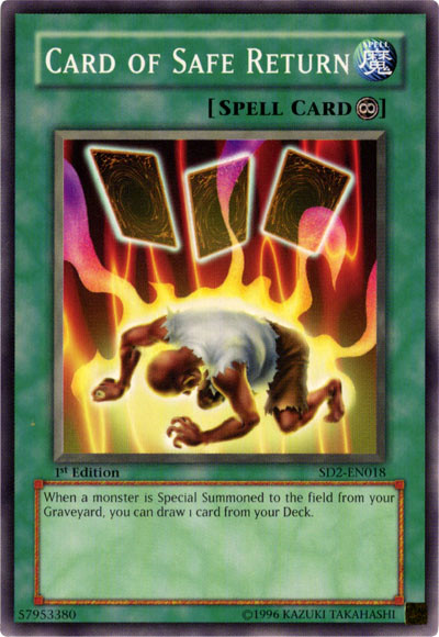 Card of Safe Return [SD2-EN018] Common | Jomio and Rueliete's Cards and Comics