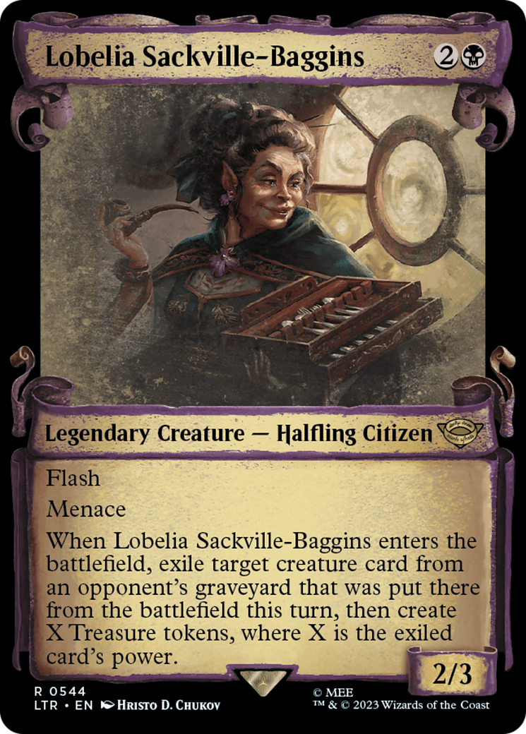 Lobelia Sackville-Baggins [The Lord of the Rings: Tales of Middle-Earth Showcase Scrolls] | Jomio and Rueliete's Cards and Comics