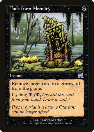 Fade from Memory [Onslaught] | Jomio and Rueliete's Cards and Comics