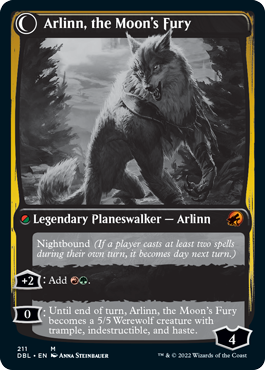 Arlinn, the Pack's Hope // Arlinn, the Moon's Fury [Innistrad: Double Feature] | Jomio and Rueliete's Cards and Comics